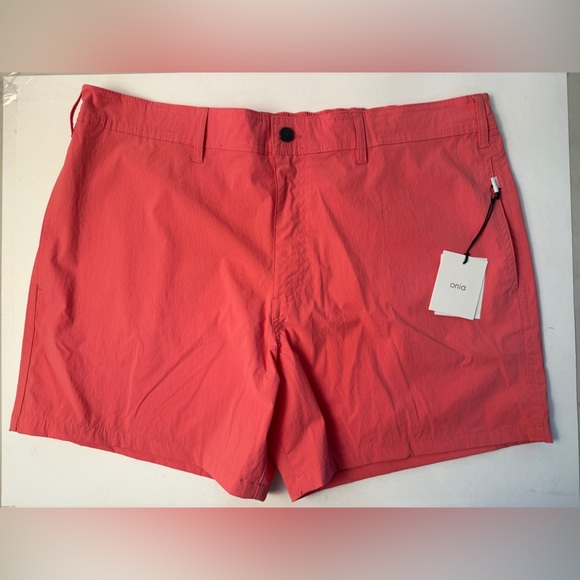 Onia Men's XXL All Purpose 6" Performance Shorts Tea Rose Nylon Stretch, New - Picture 1 of 12